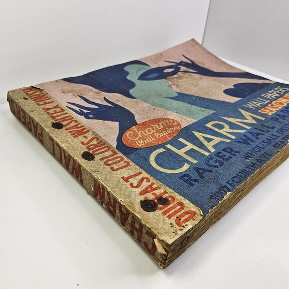 1935 Charm Wall Paper Sample Book Wallpaper Salesman Oversized Large Seattle USA - Picture 4 of 16